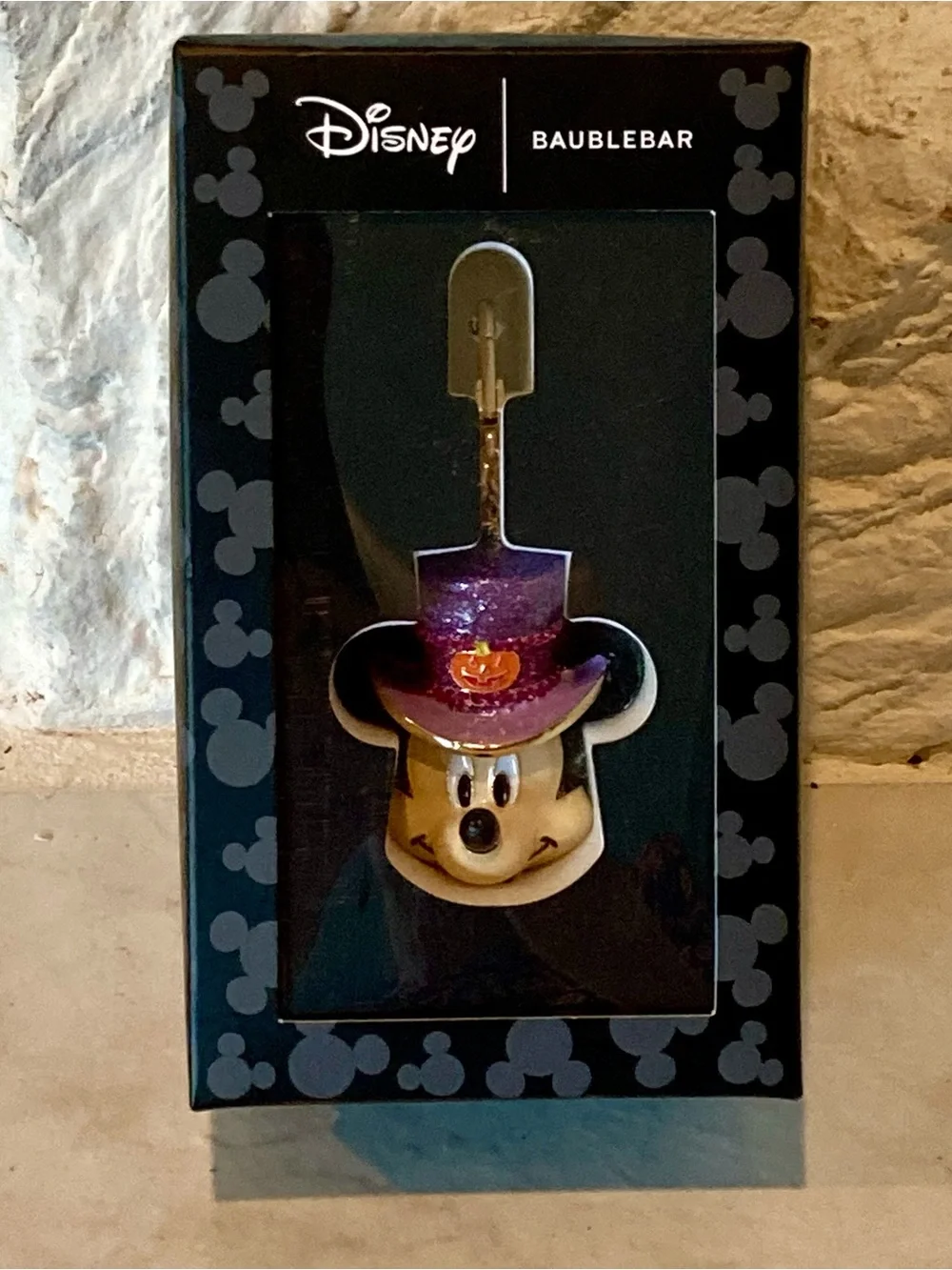 NWT&box BaubleBar Disney Mickey Mouse magician Halloween bag charm